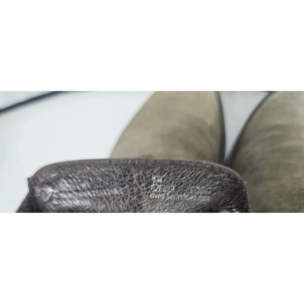 Born Olive‎ Green Suede Chelsea Ankle Boots Womens 8M F28822